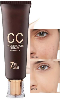 MYEONG 7 In One CC Face Miracle Foundation Cream  Foundation(Ivory, 60 g)