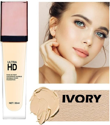 USBK Matte Face Liquid Foundation Concealer Waterproof Foundation(IVORY, 35 ml)