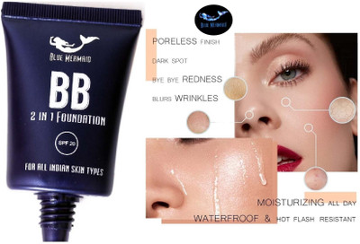 BLUEMERMAID Best Liquid Foundation Waterproof Full Coverage Long Lasting Foundation(BEIGE, 30 g)