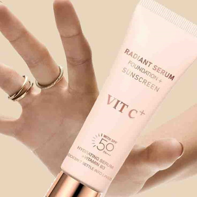 THTC Full Coverage Blendable Foundation For Face Makeup Foundation(beige, 50 ml)