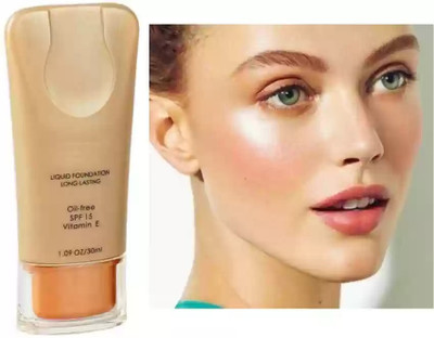 GFSU - GO FOR SOMETHING UNIQUE Liquid Foundation | Long Lasting SPF 15 Vitamin E 30ml (Shade-ivory) Foundation(ivory, 30 ml)