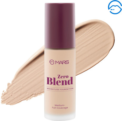 MARS Matte Finish Zero Blend Weightless Foundation | Waterproof & Long-Lasting Foundation(04-ALMOND BUTTER, 30 ml)