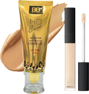 DJATI BB HD Cream Waterproof Foundation Long Lasting Lifting Face High Coverage Makeup Foundation(Light Beige, 50 ml)