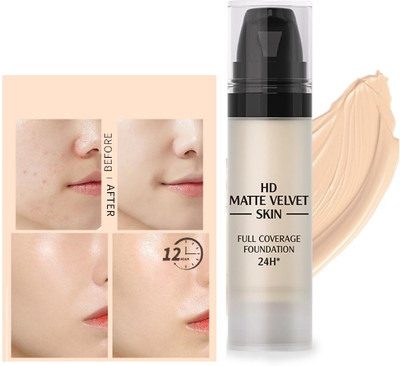 Emijun Soft Matte + Poreless Liquid Foundation (ivory, 15 ml)  Foundation(ivory, 15 ml)