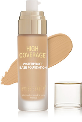 SWISS BEAUTY High Coverage Waterproof, Face Makeup, Base Foundation(Natural Buff, 55 g)