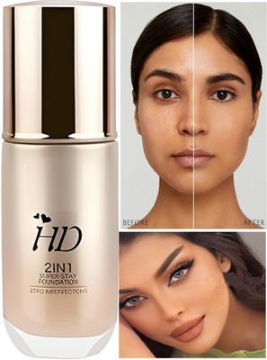 GFSU - GO FOR SOMETHING UNIQUE HD makeup look Foundation Waterproof foundation Foundation(MEDIUM BEIGE, 60 ml)