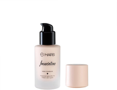 MARS Matte High Coverage Liquid Foundation, Blemish Free & Blendable  Foundation(Shade-01, 40 ml)