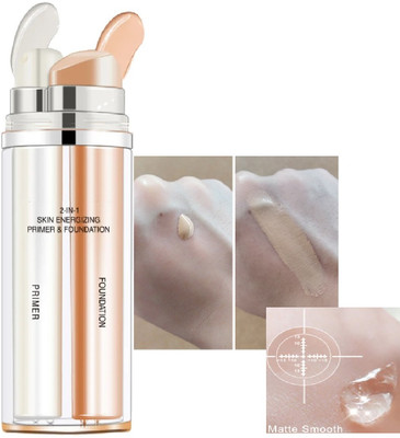 DARYUE Long Lasting, Matte Finish 2 in 1 Makeup Base Primer +  Foundation(Beige, 30 ml)