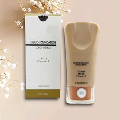 DYSOKAYO High Definition Foundation Full Coverage Waterproof Lightweight Matte Formula Foundation(Ivory, 30 ml)