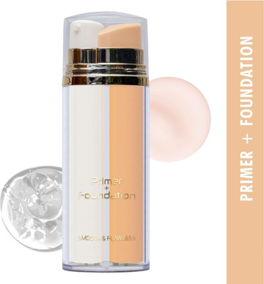 DARYUE Long Lasting, Matte Finish 2 in 1 Makeup Base Primer +  Foundation(Beige, 30 ml)