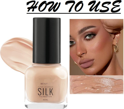 Sheny Full Coverage Waterproof LIQUID Foundation For Makeup (PACK OF-1) ,45 ML Foundation(BEIGE, 45 ml)