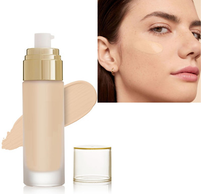 AFARAXIA High Performance Foundation Water-Resistant Medium to Buildable Coverage Foundation(Medium Beige, 60 ml)