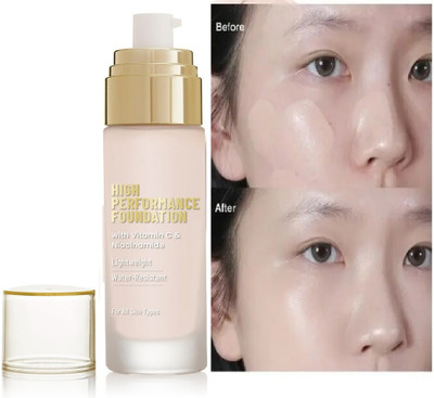 FLORERO Glow Serum Foundation high coverage effect Foundation(BEIGE, 50 ml)
