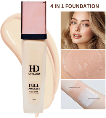 SEUNG BEST SUPER HIGH COVERAGE MATTE FINISH FOUNDATION Foundation(IVORY, 35 ml)