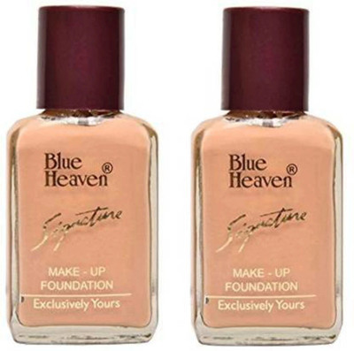 BLUE HEAVEN FOUNDATION COMBO Foundation (NATURAL, 30 ml) Foundation(brown, 30 ml)