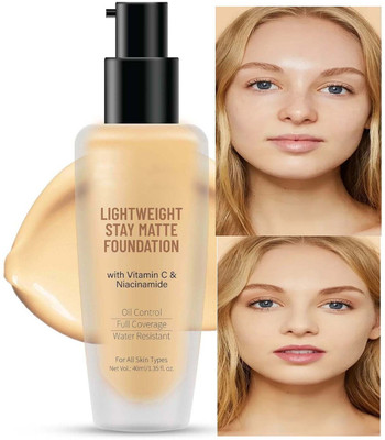GABBU Foundation Concealer, Color Correcting Moisturizing Face Makeup Foundation(Natural, 40 ml)