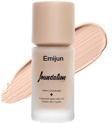 Emijun High-Coverage Liquid Matte  Foundation(BEIGE, 40 ml)