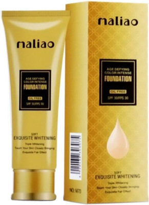 maliao Exquisite Whitening Liquid Oil Free Foundation(Gold, 80 g)