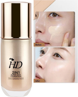 FLORERO Full Coverage HD Super Smooth Cream  Foundation(BEIGE, 60 ml)