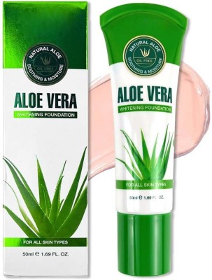 MYEONG ALOE VERA WHITENING Foundation - Radiant And Nourishing Coverage WHITE IVORY Foundation(WHITE IVORY, 50 g)