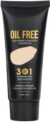 Yuency 3 in 1 Oil Free Foundation for Face Makeup Medium to Full Coverage  Foundation(IVORY, 60 ml)
