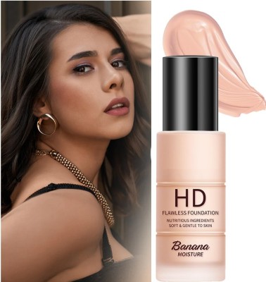 THTC HD Banana Moisture Flawless  Foundation(beige, 30 ml)