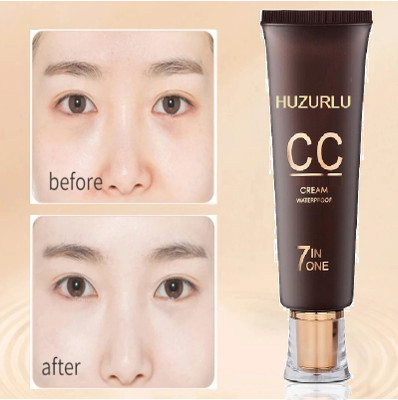 HUZURLU Foundation Dry Skin Hydrating Oil Control Full Coverage Foundation(WHITE IVORY, 60 ml)