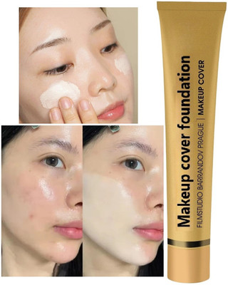 Yuency Waterproof Full Coverage Matte Finish Liquid Foundation Cream Foundation(cool ivory, 20 ml)