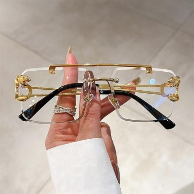 AKAYI Rimless Square, Rectangle Frame(52 mm)