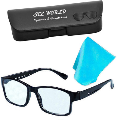 See World Full Rim (+2.75) Rectangle Reading Glasses(130 mm)