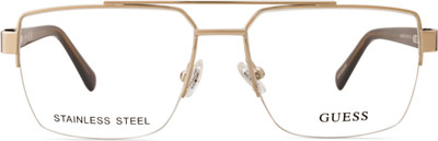 GUESS Half Rim Square Frame(56 mm)