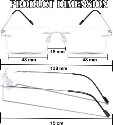 Redex Rimless Rectangle Frame(40 mm)