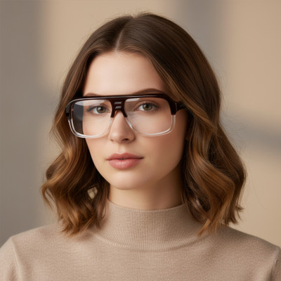 PETER JONES Full Rim Aviator Frame(53 mm)