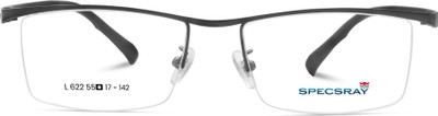 SpecsRay Half Rim Rectangle Frame(127 mm)