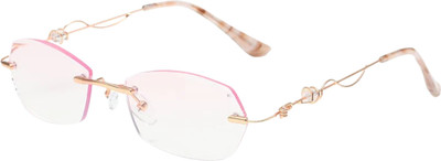 First lens Rimless (+3.00) Rectangle Reading Glasses(135 mm)