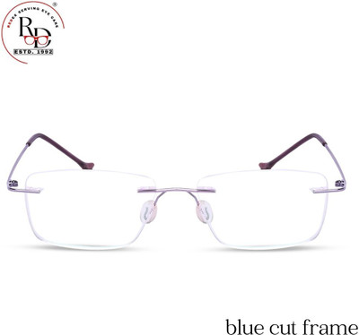 Redex Rimless (+1.75) Rectangle Reading Glasses(55 mm)