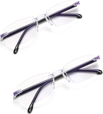 Sunoir Rimless (+1.50) Rectangle Reading Glasses(45 mm)