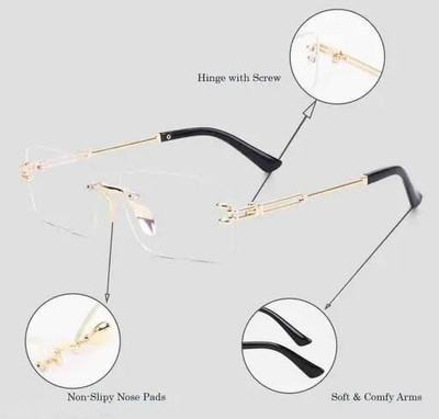 frameMaster Rimless Rectangle Frame(130 mm)