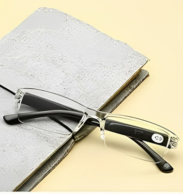 SPECTO Rimless (+2.00) Rectangle Reading Glasses(133 mm)