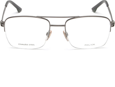 POLICE Half Rim Square Frame(53 mm)