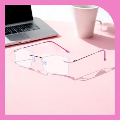 REDHILLS Rimless (+1.50) Rectangle Reading Glasses(55 mm)