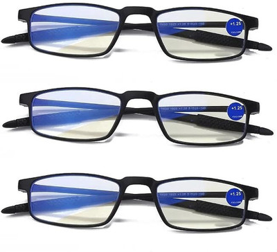 Augen Full Rim (+2.75) Rectangle Reading Glasses(51 mm)