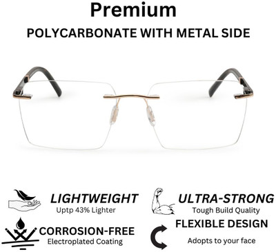 REDHILLS Rimless Rectangle Frame(55 mm)