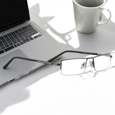 Redex Half Rim (+1.75) Rectangle Reading Glasses(55 mm)