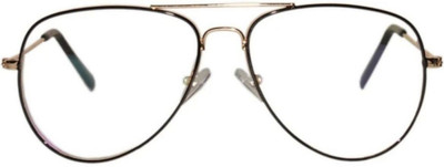 4u Optics Full Rim Aviator Frame(44 mm)