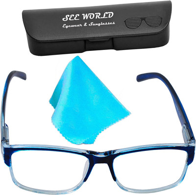 See World Full Rim (+2.50) Rectangle Reading Glasses(130 mm)