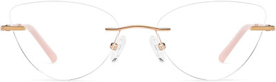 john jacobs Rimless Cat-eyed Frame(53 mm)