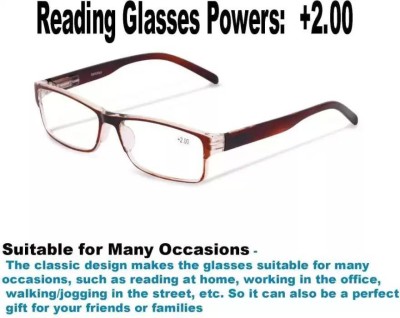 CRIBA Full Rim (+2.50) Square Reading Glasses(45 mm)