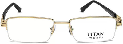 Titan Half Rim Rectangle Frame(52 mm)