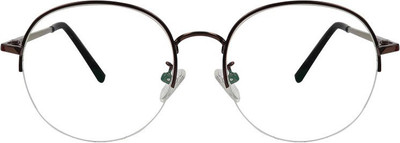 cleardekho Half Rim Oval Frame(141 mm)